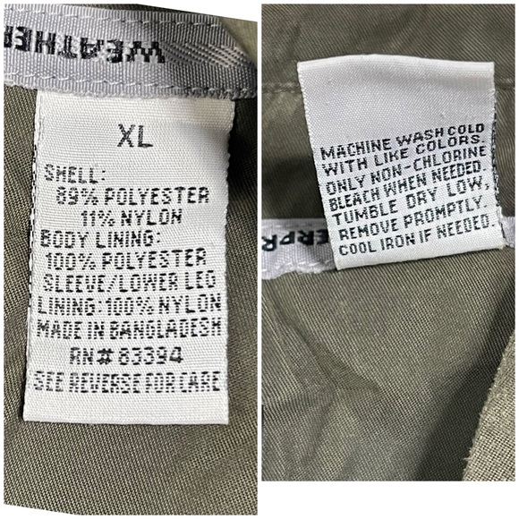 Weatherproof Performance Jacket Navy/Green Full Zip Men's Size XL Wind Resistant - Picture 9 of 13